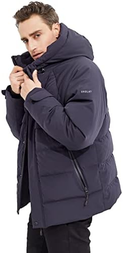 Orolay Korte Warme Donsjas Voor Heren, Winterjas met Capuchon - Afbeelding 4