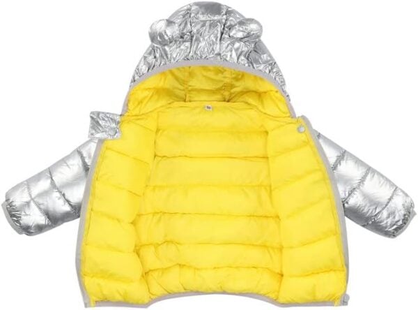 Babyjas winterjas met capuchon, ultralichte mantel met capuchon gevoerd - Afbeelding 7