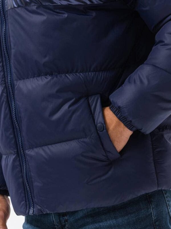 Ombre Heren winterjas bufferjas met capuchon gevoerd gewatteerde jas jas jas S-XXL C546 - Afbeelding 9