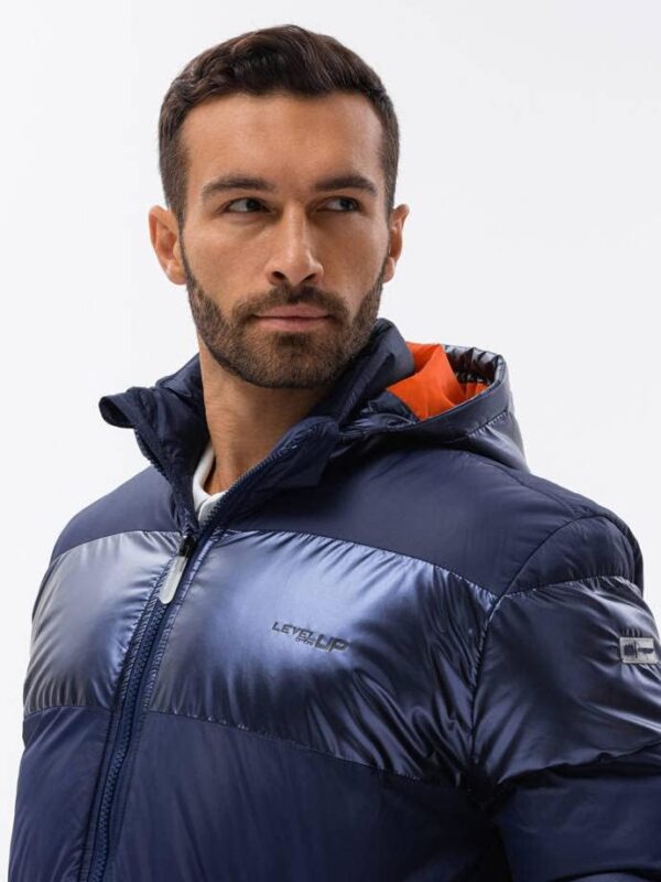 Ombre Heren winterjas bufferjas met capuchon gevoerd gewatteerde jas jas jas S-XXL C546 - Afbeelding 8