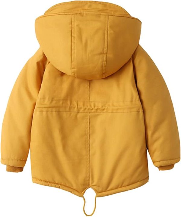 L SERVER Children's Girls Winter Jacket Boys Parka Fleece Lining Thick Warm Hooded Jacket - Afbeelding 6