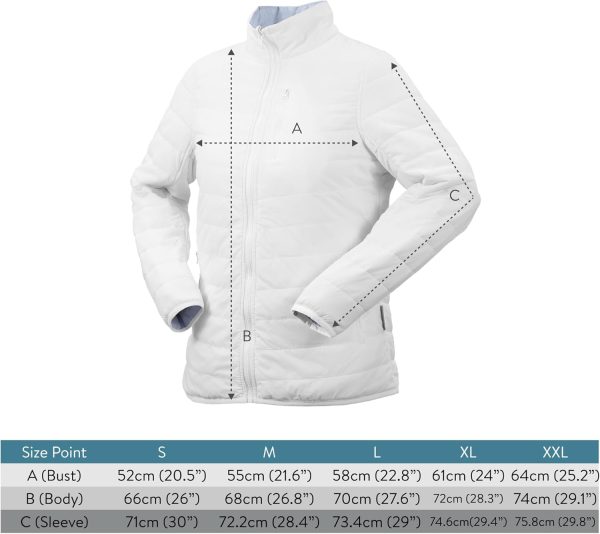 JEMIDI outdoor gewatteerde dames jas - Tussenjas of winterjas dames - Waterafstotende damesjas - Lichtgewicht jassen - Met 5 ritszakken en draagtas - Afbeelding 6