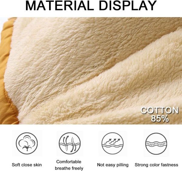 L SERVER Children's Girls Winter Jacket Boys Parka Fleece Lining Thick Warm Hooded Jacket - Afbeelding 2