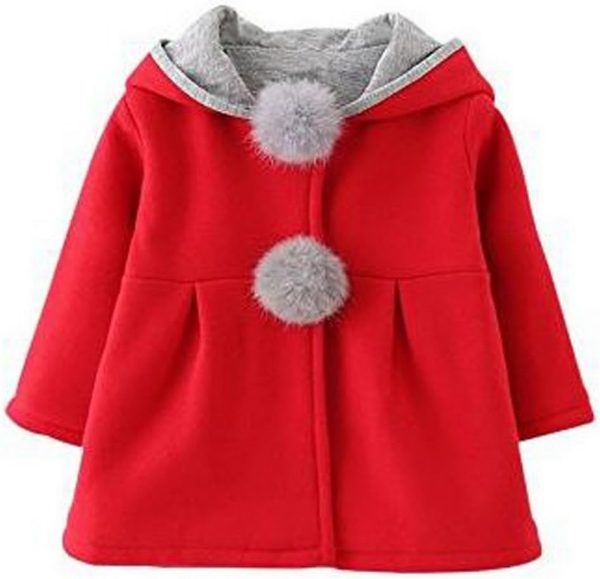 Odziezet Babyjas voor meisjes, van katoen, lente, herfst, winter, jas met capuchon, kleine kinderen, warme kleding