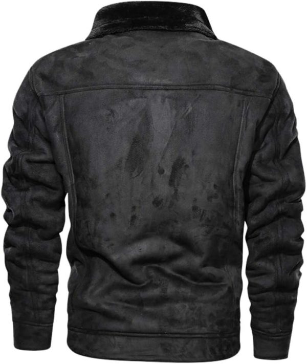 Fleecejack voor heren, gevoerde winterjas, parka, hoodie, herenjas, sweatjack, winterjas, klassieke outdoorjas, ski-jack, ademend, warm, vrijetijdsjas, windjack, jas voor heren - Afbeelding 3