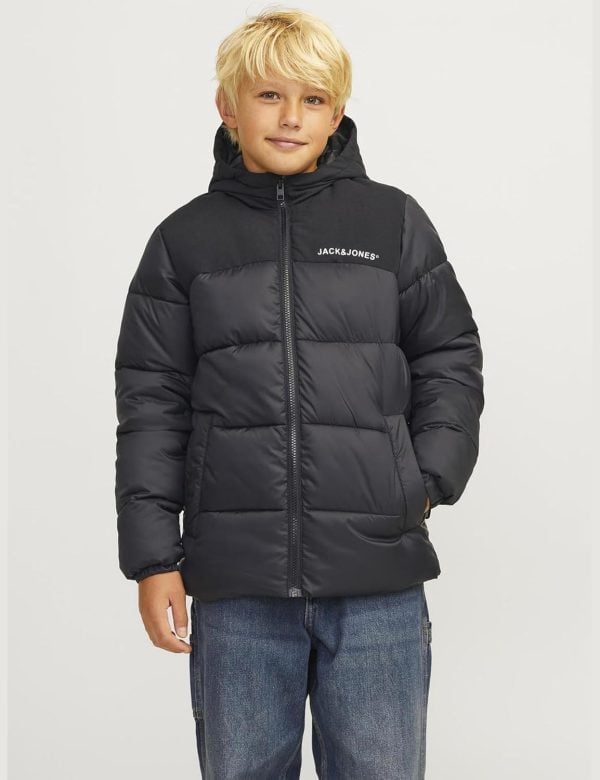 JACK&JONES JUNIOR Jjmoon Hood Puffer Mni jongens Donsjack - Afbeelding 4