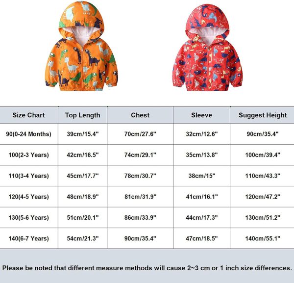 JinBei Jas Jongen Peuter Kids Hooded Jassen Baby Waterdichte Windjack Hooded Zip Jas Mantel Jas Dikke Warme Kleding Licht en Dun 1-7 Years - Afbeelding 7