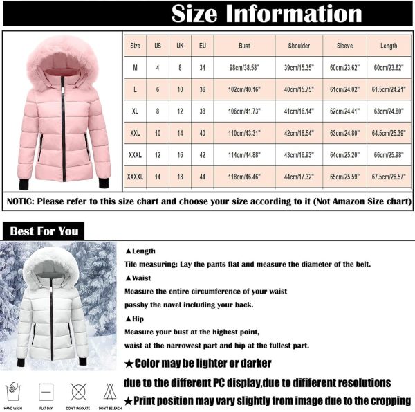 Women's Winter Jacket Warm Hooded Quilted Jacket Regular Fit Parka Thickened Functional Jacket Plain Leisure Outdoor Jacket Winter Jacket Transition Jacket Softshell Jacket - Afbeelding 3