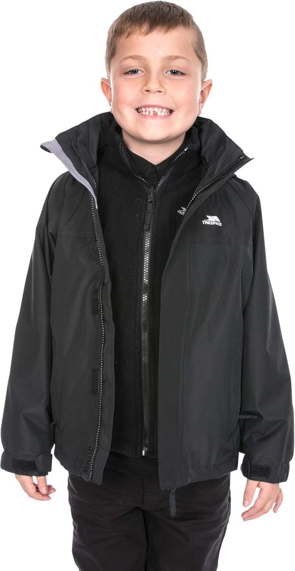 Trespass Skydive Waterproof 3-in-1 Jacket for Boys and Girls - Afbeelding 3