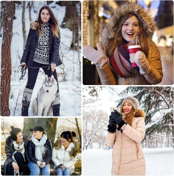 Vancavoo Winterparka voor dames, winterjas, parka, donsjas, herfst, winter, warme kraag met capuchon en zak - Afbeelding 7